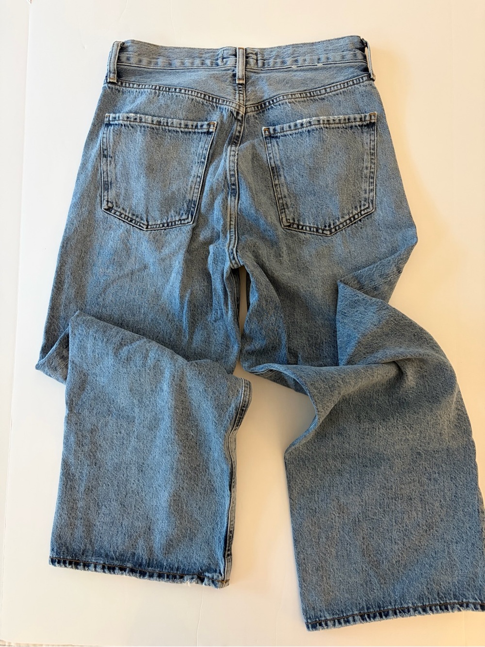 Agolde Women’s Medium Wash Wide Leg Denim Jeans Size 27 - Picture 6 of 9